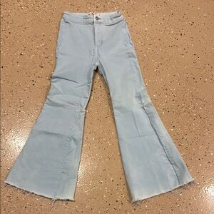 Chic Light Blue Flared Jeans
